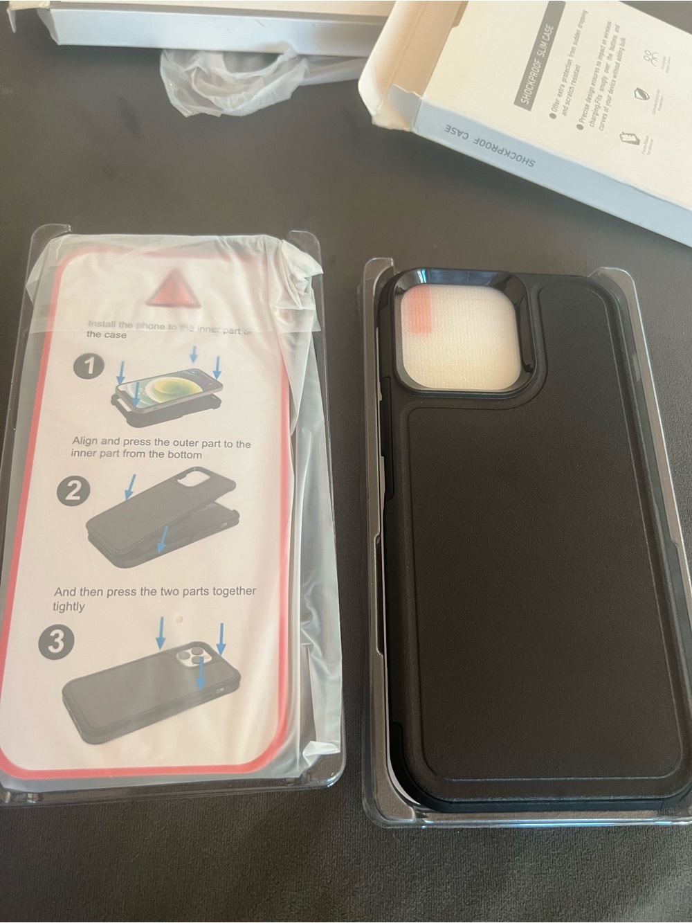 2 Red2Fire for iPhone 14 Pro Max Case Black